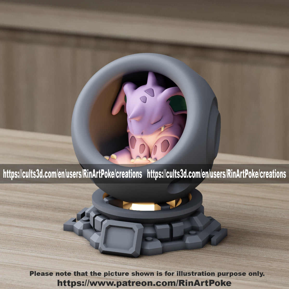 Choose Your Pokemon Healing pods with card stand made to order