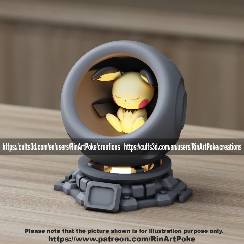 Choose Your Pokemon Healing pods with card stand made to order