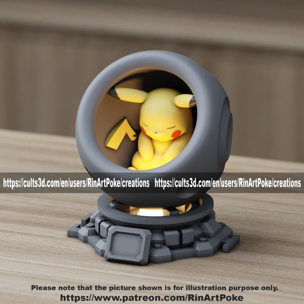 Choose Your Pokemon Healing pods with card stand made to order