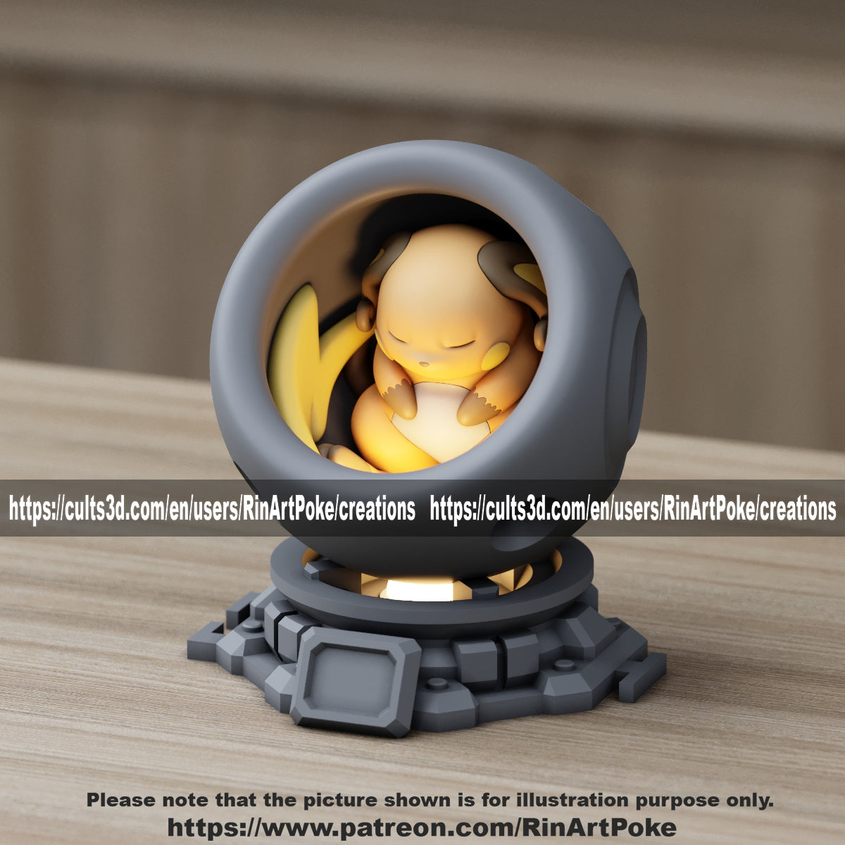 Choose Your Pokemon Healing pods with card stand made to order