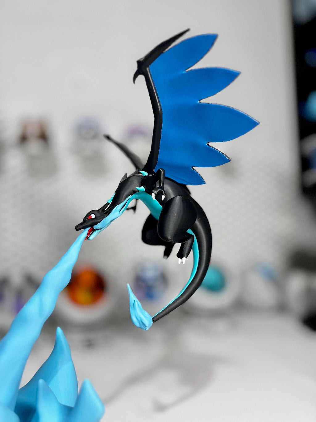 Mega Charizard X card stand for graded cards psa tag cgc