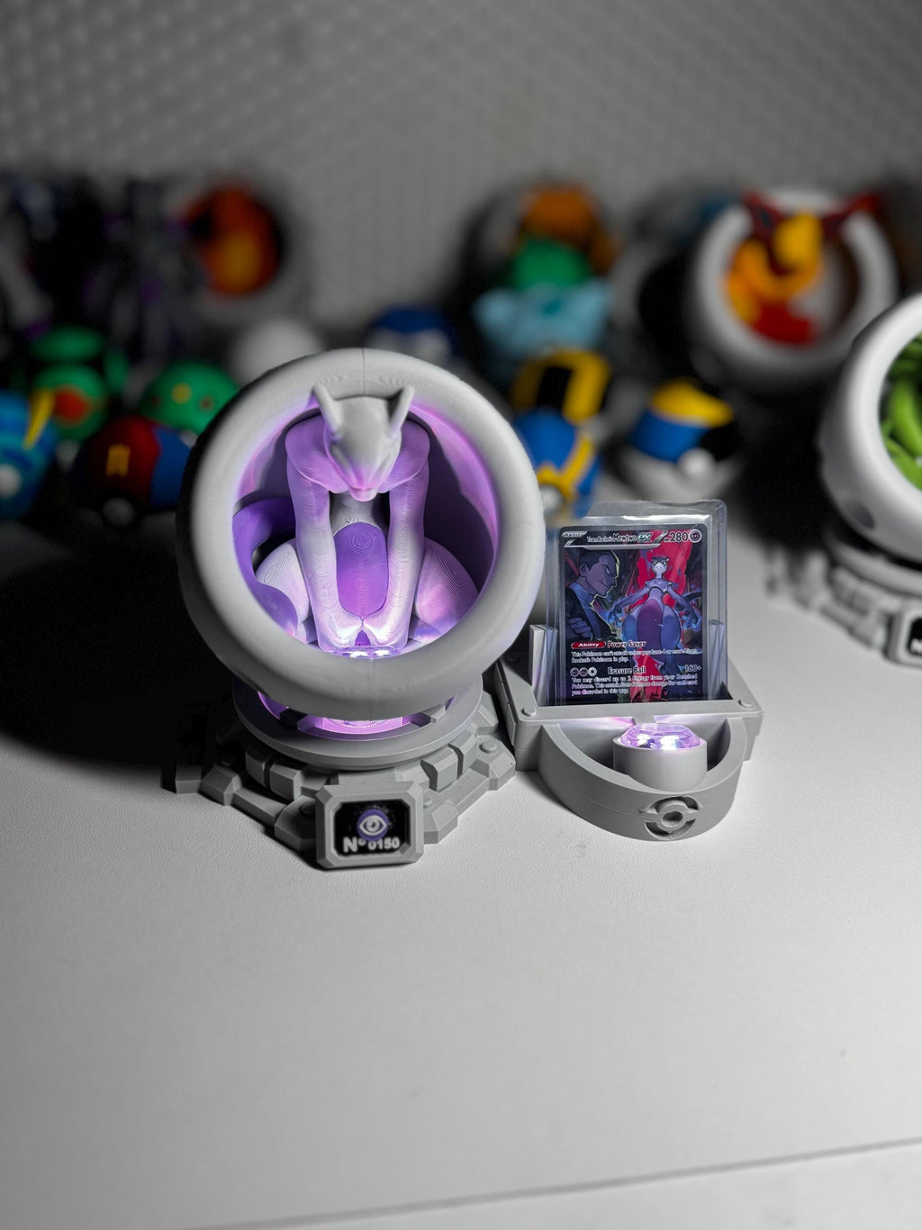 Mewtwo LED Healing Pod with Slab Display