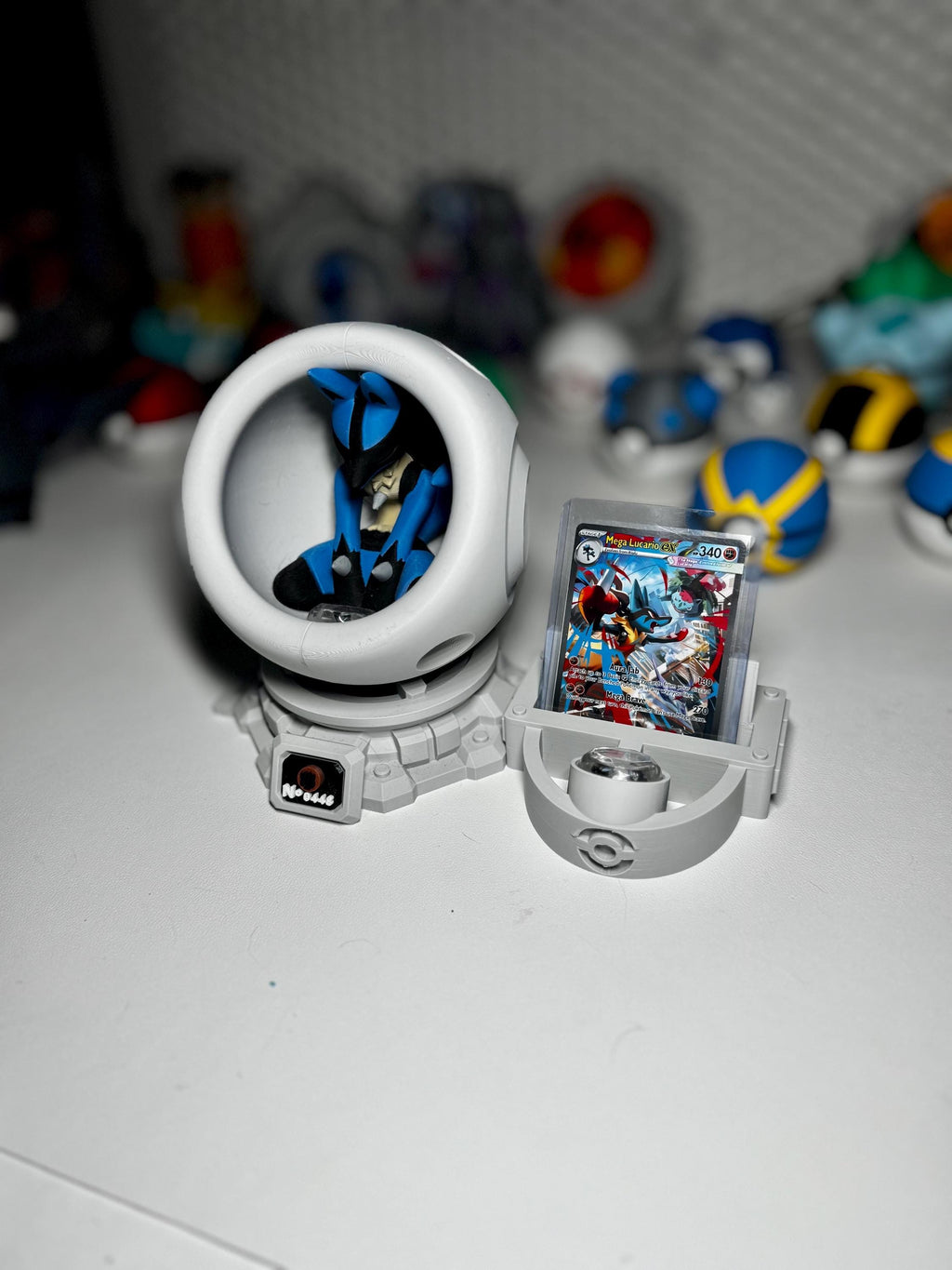 Lucario LED Healing Pod with Slab Display
