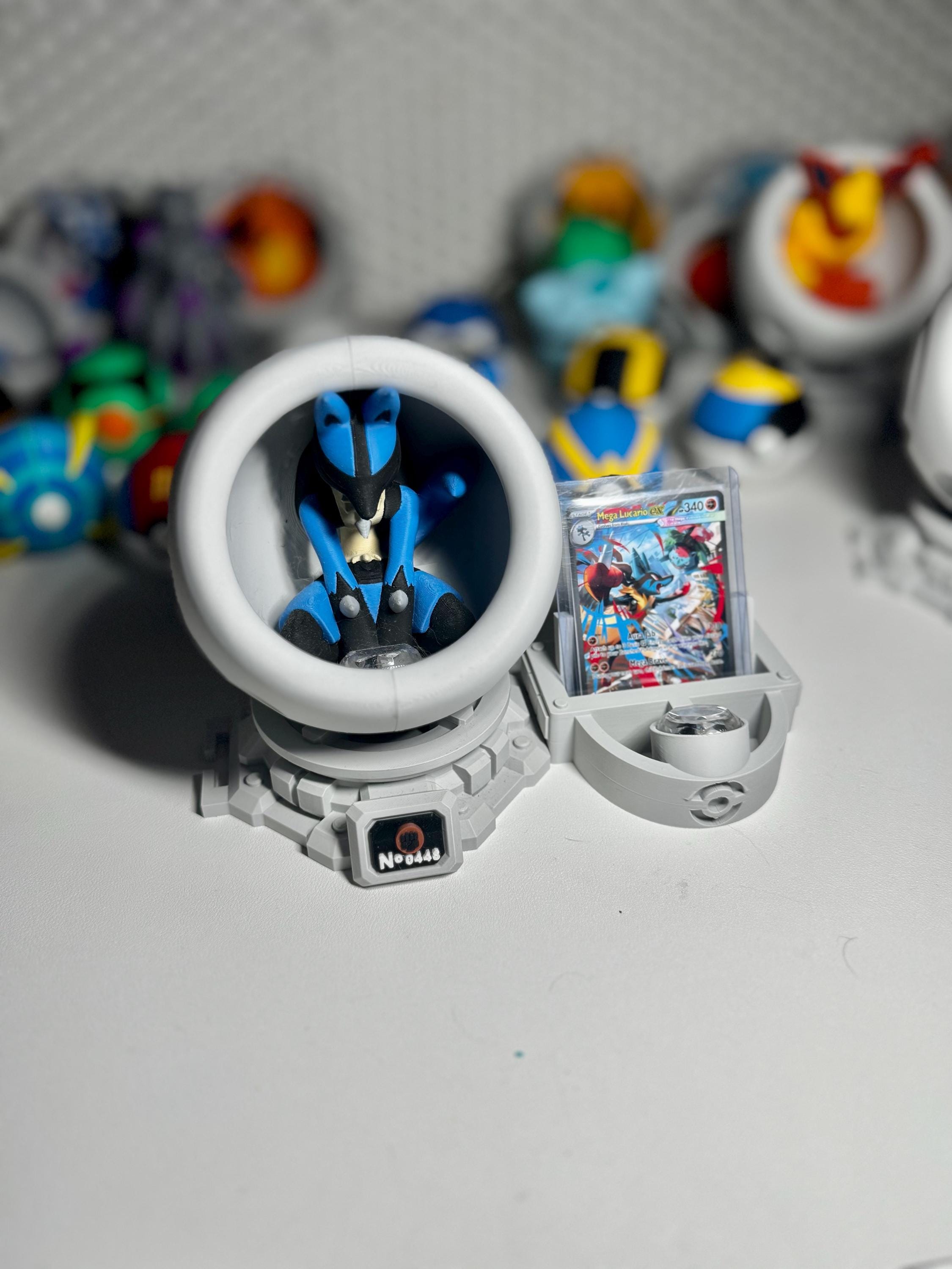 Lucario LED Healing Pod with Slab Display