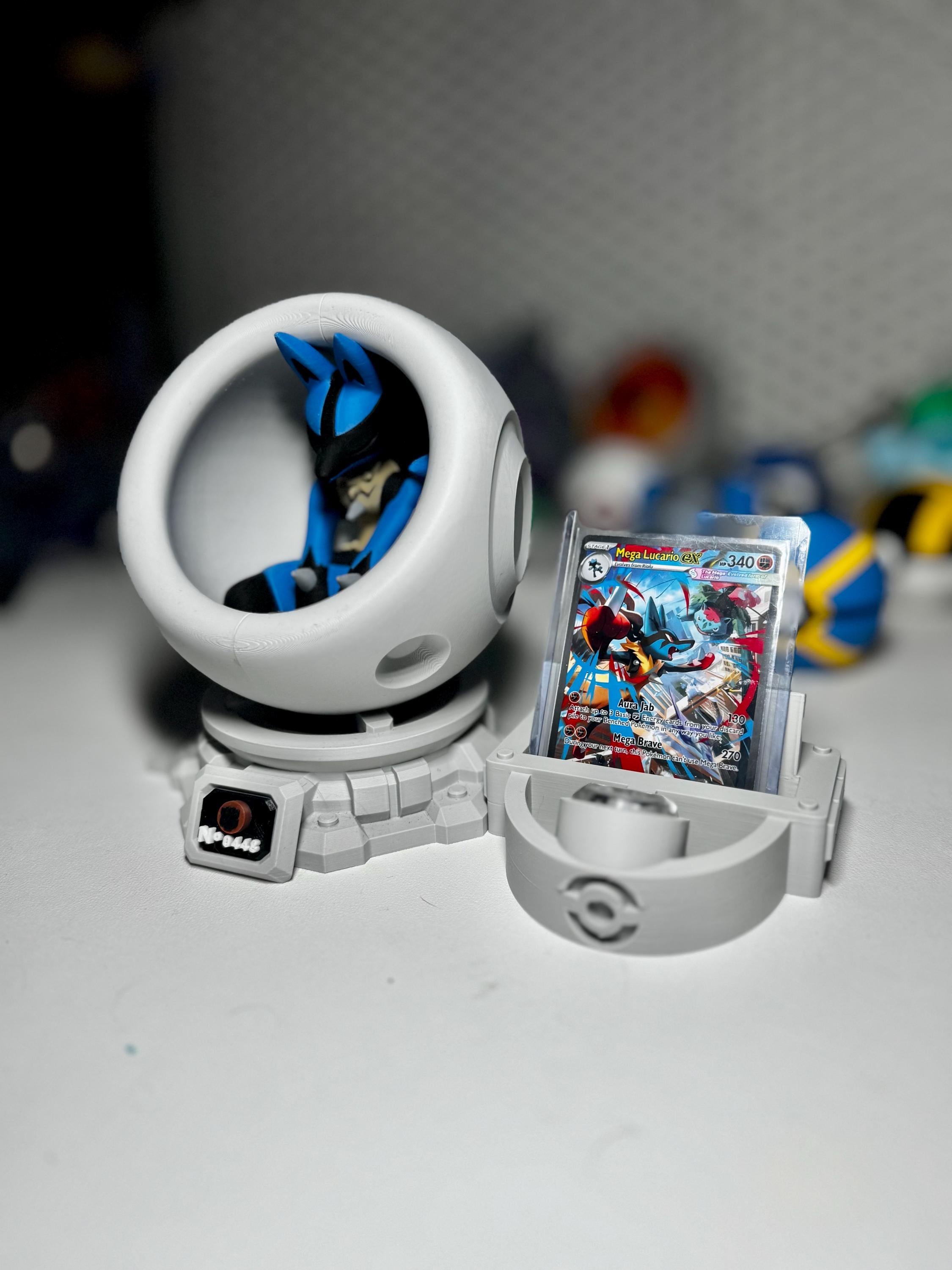 Lucario LED Healing Pod with Slab Display