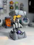 Armored Mewtwo clone with LED lights and optional card psa holder